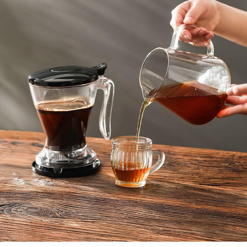 SUNDANCE Despeje Sobre Gotejador De Café , Copo Transparente De Filtro Para PC , 600ml Com Tapete De Cafeteira