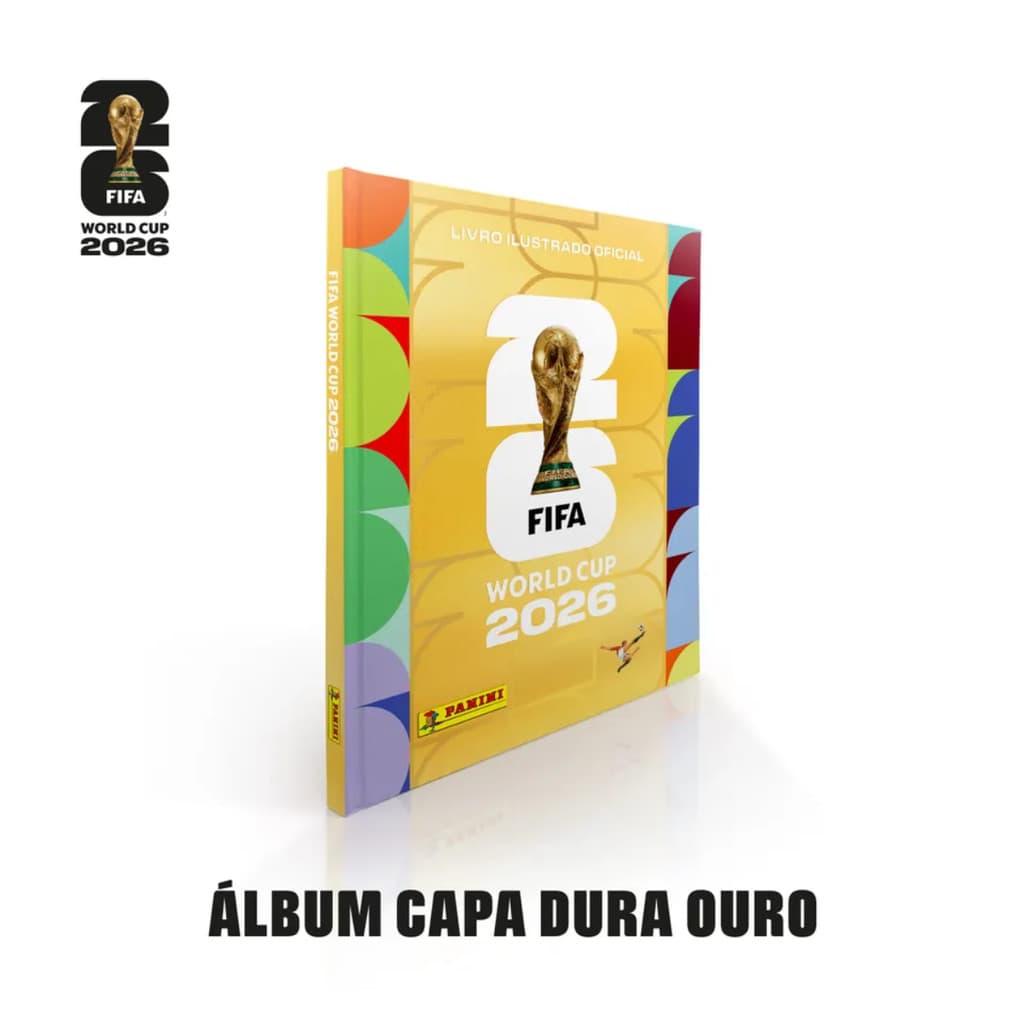 Copa Do Mundo 2026 - Álbum Capa Dura Ouro- FIFA WORLD CUP 2026™️