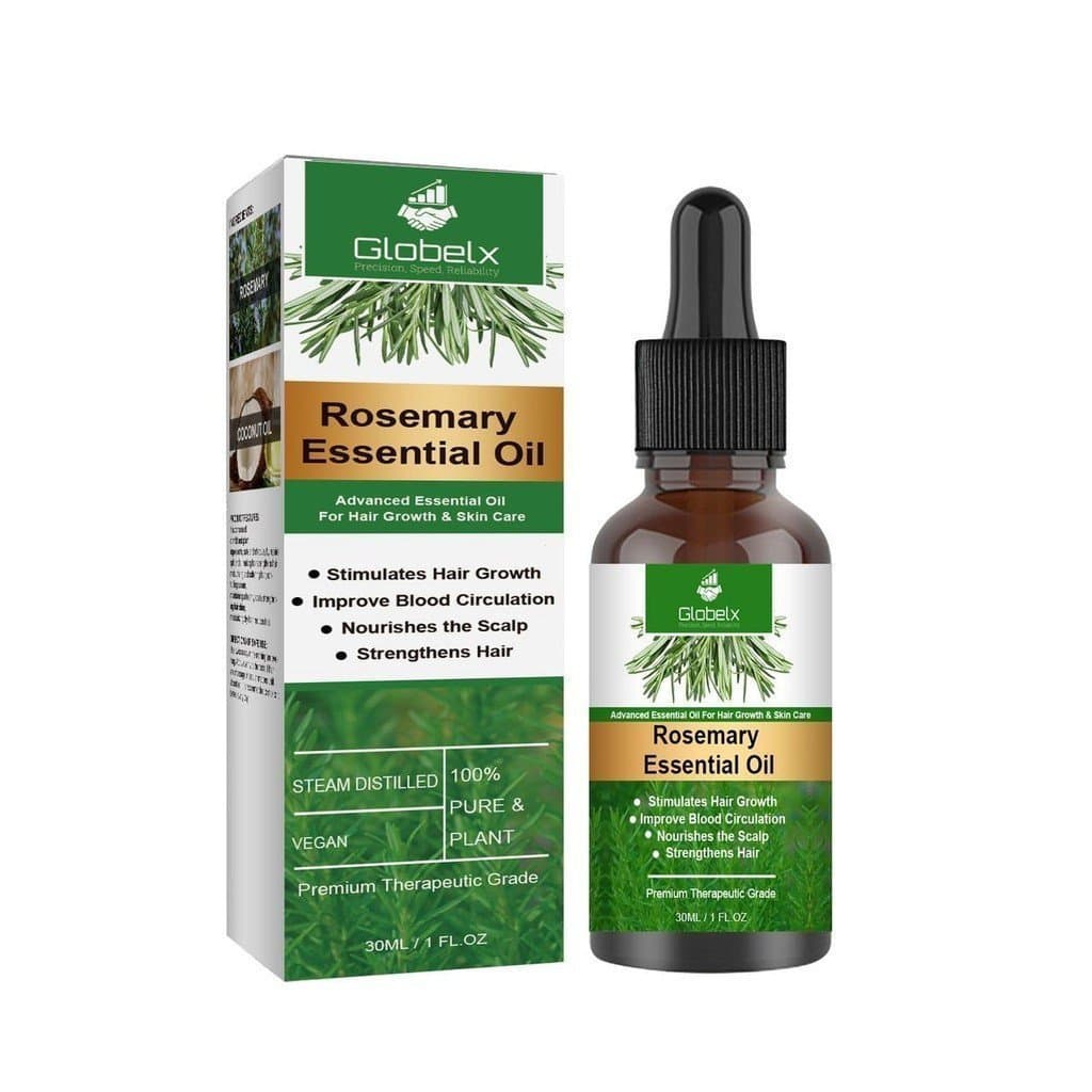 Óleo de alecrim rico em óleo de rícino e óleo de coco - nutritivo, fortificante, hidratante, 100% orgânico, usado para c