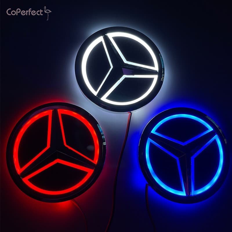 Luz LED Com Logotipo Do Carro 5D-S350 S300L-Modificação Luminosa Da Cauda Traseira
