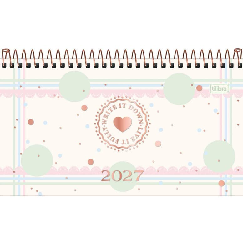 Agenda Planner 2027 Semanal de Bolso Soho 64 Folhas Tilibra