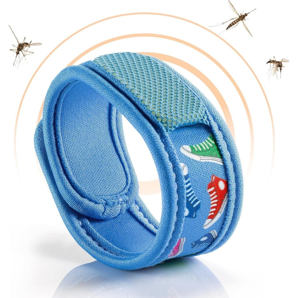 Parakito – Pulseira Repelente de Mosquitos Reutilizável – 2 Almofadas Incluídas com Óleos Essenciais – Proteção de 1 Mês