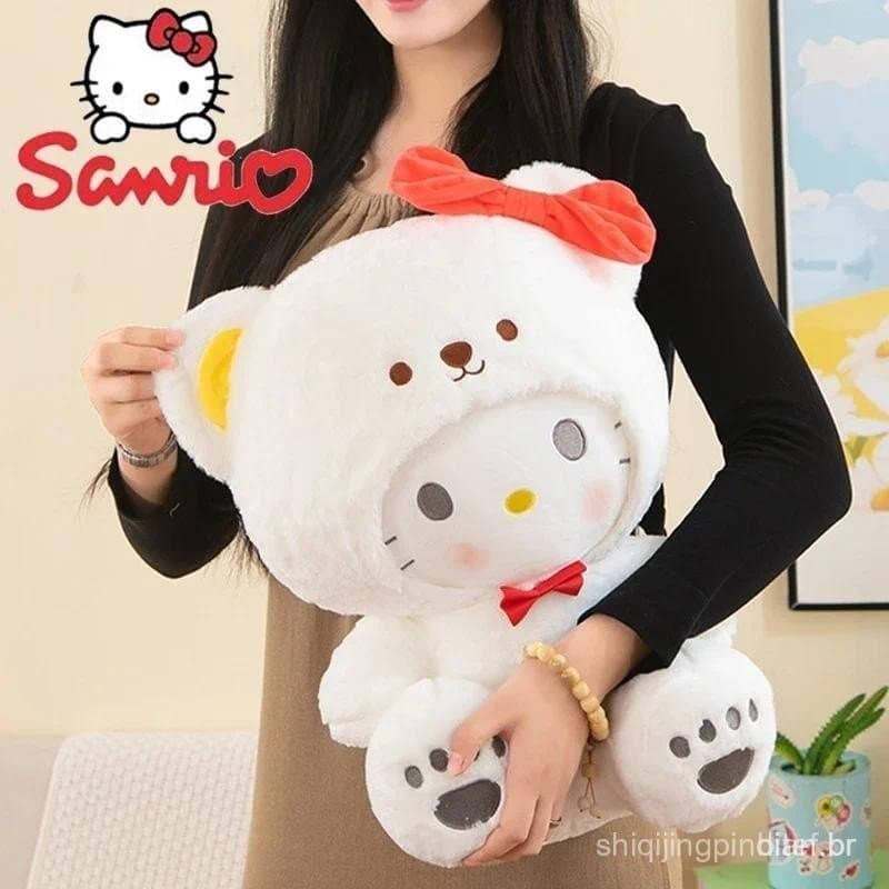 Pelúcia Hello Kitty de Toque Macio 25/30/40Cm
