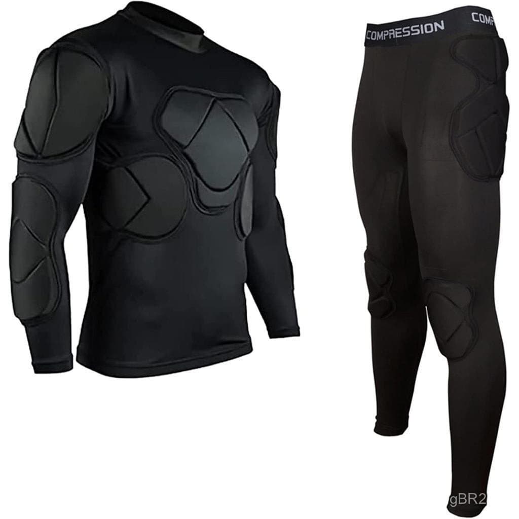 Conjunto de equipamentos de proteção adequado para futebol, basquete e paintball, utilizado para treinamento e proteção