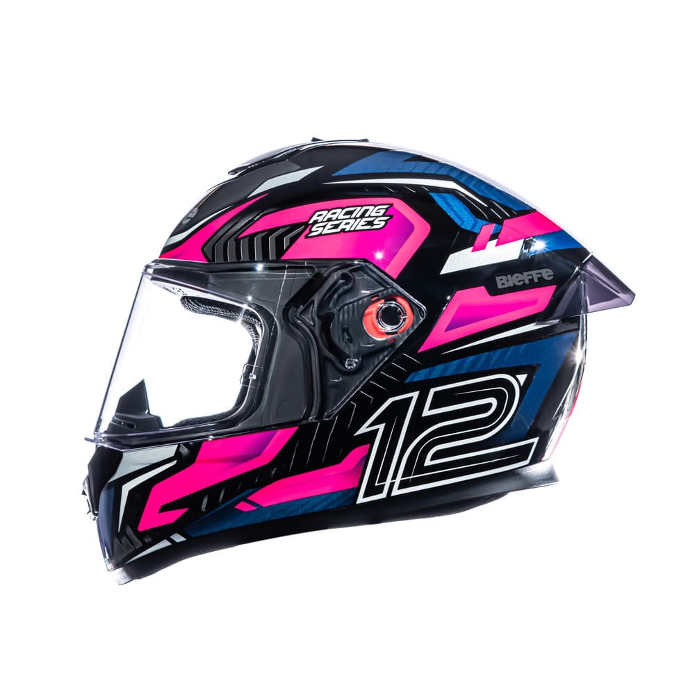 Capacete Moto Bieffe B12 Misano Viseira Extra Colorida