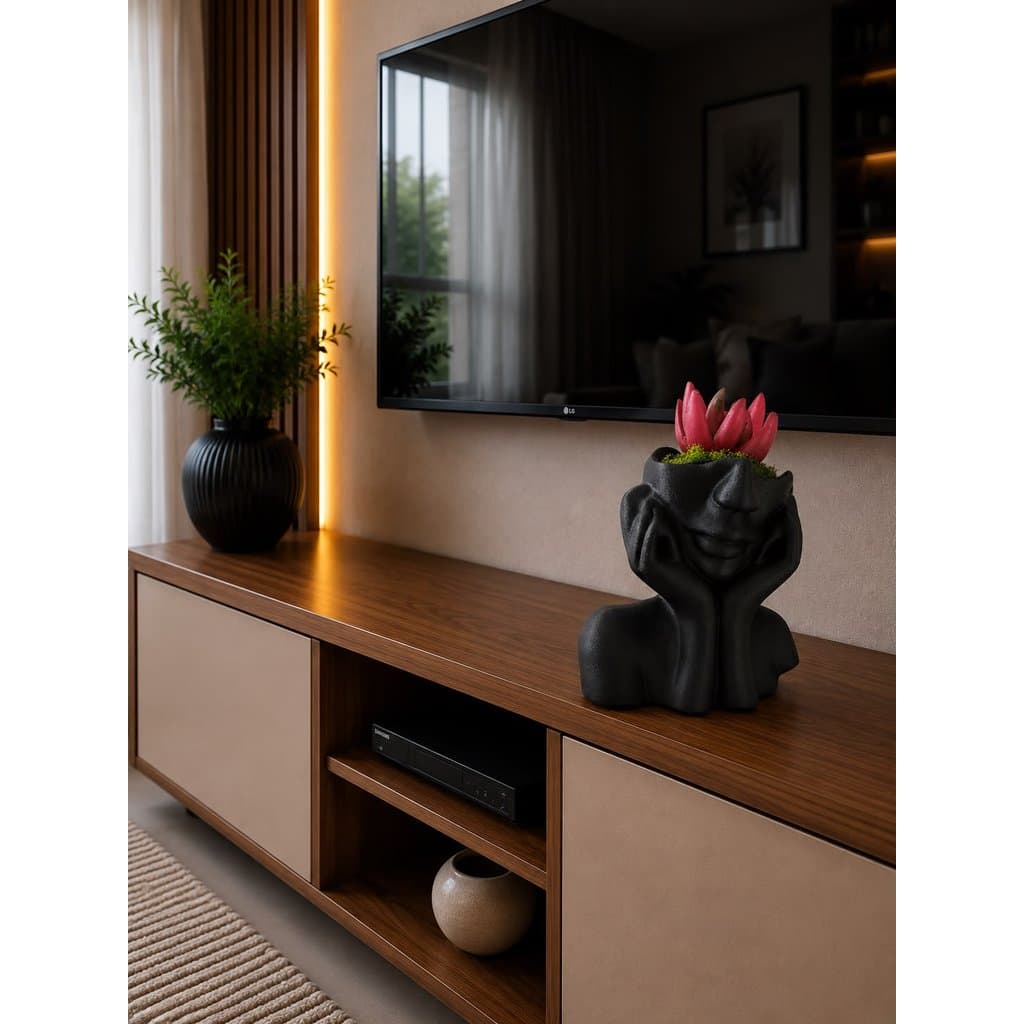 VASINHO DECORATIVO COM FLOR ARTIFICIAL