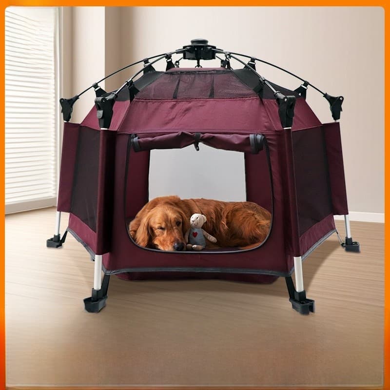Tenda para animais de estimação quatro estações Universal gato cachorro casa verão ao ar livre respirável dobrável casa