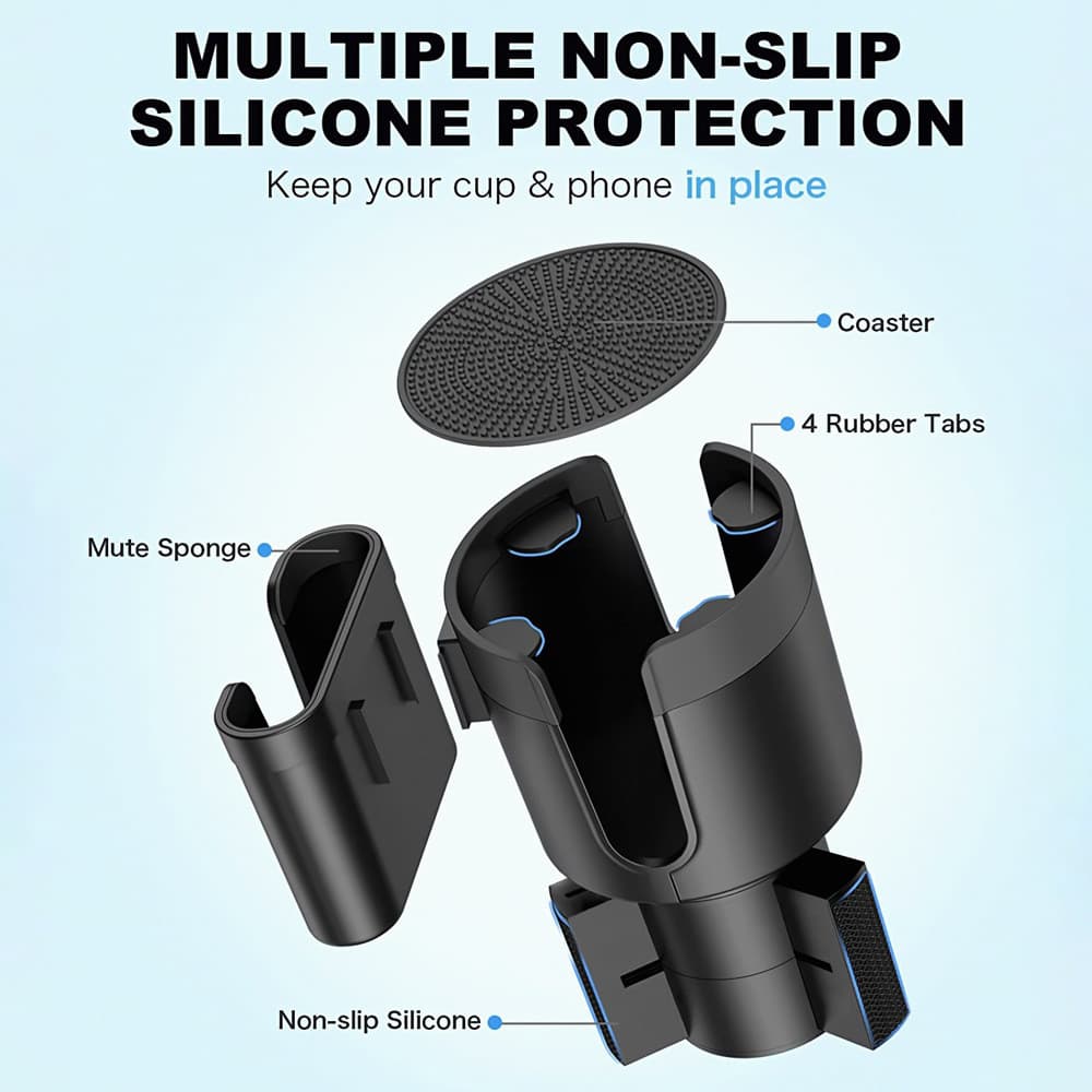 Suporte de telefone para copo de água de carro multifuncional suporte de copo extensor de bebidas suporte de copo grand