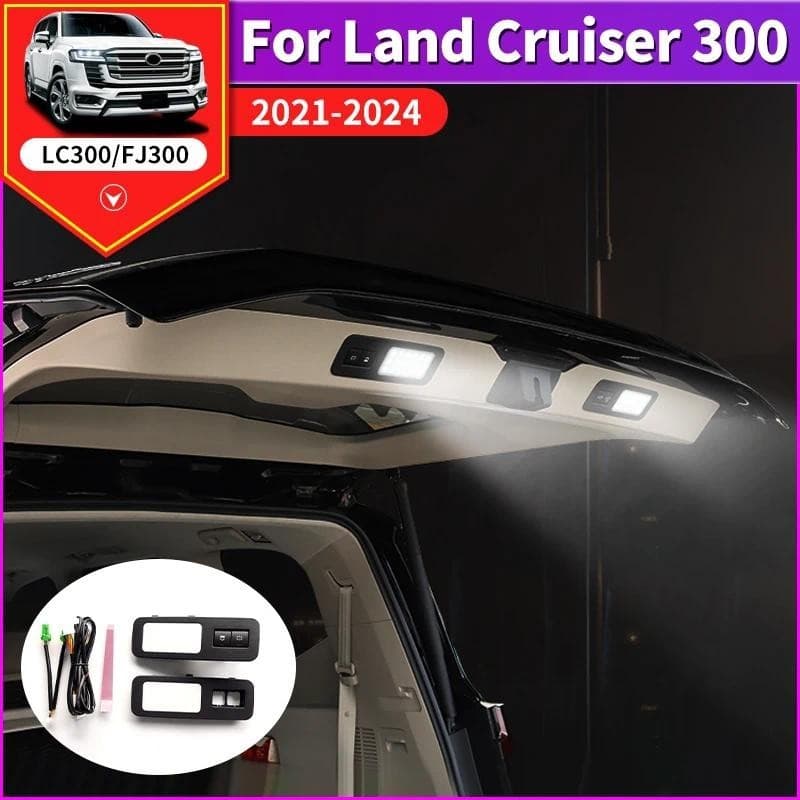 Para 2022-2025 Toyota Land Cruiser 300 Atualização Acessórios De Decoração De Interiores Luz De Advertência Da Porta Tra