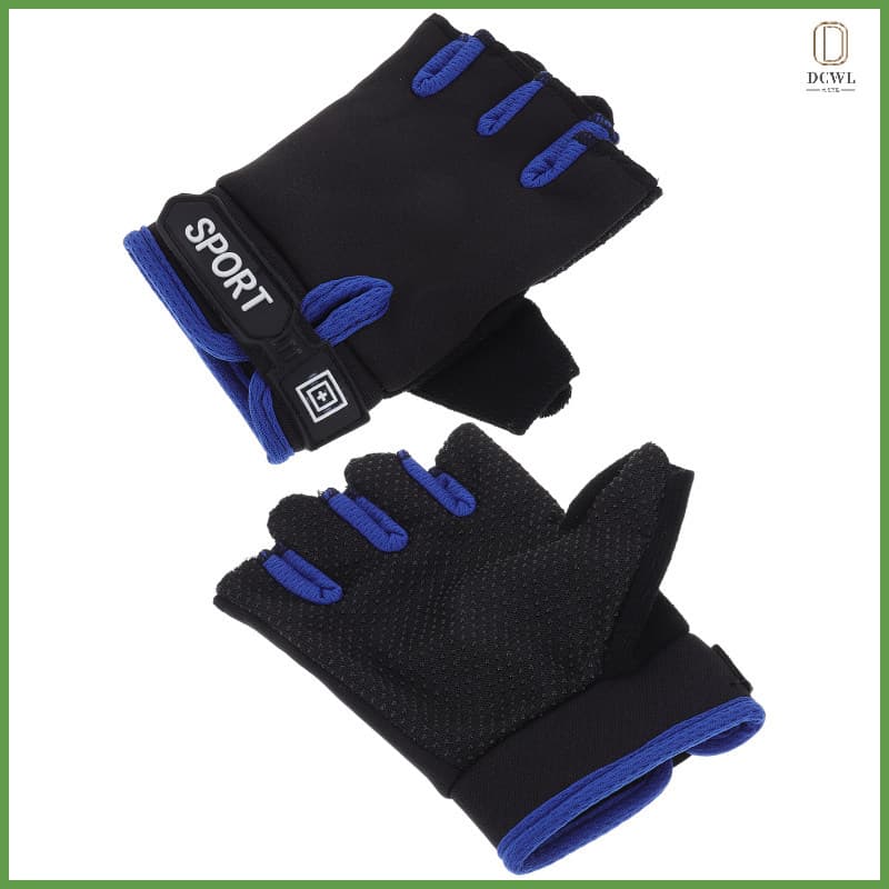 1 Par De Luvas Infantis De Nylon Meio Dedo Multicolorido Para Uso No Inverno dachwanli