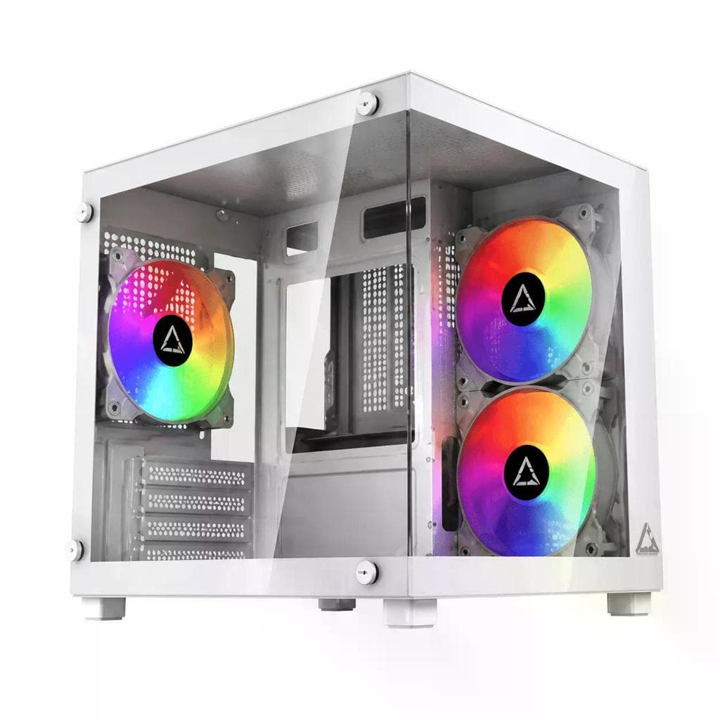 Gabinete Gamer GStorm Vanguard,  Mid Tower, Branco, Com 3 Fans, GS-VAN-WH-3F