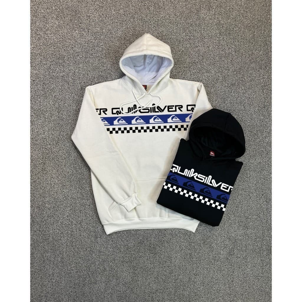 Moletom Com Capuz Estampado QKSV Lançamento Canguru Blusa de Frio Quiksilver
