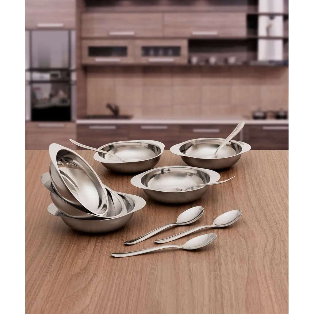 Conjunto para Sobremesa Brinox Jornata 12 Peças Aço Inox