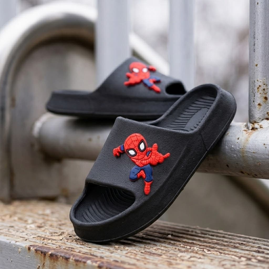 Chinelo Infantil Menino Slide Nuvem Leve para Descansar em Casa e no Quarto