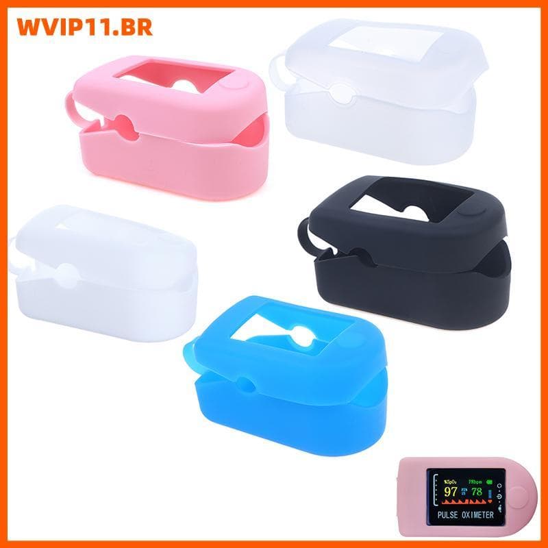 Capa Protetora De Silicone WVIP Para Oxímetro De Clipe De Dedo E Medidor De Pulso BR