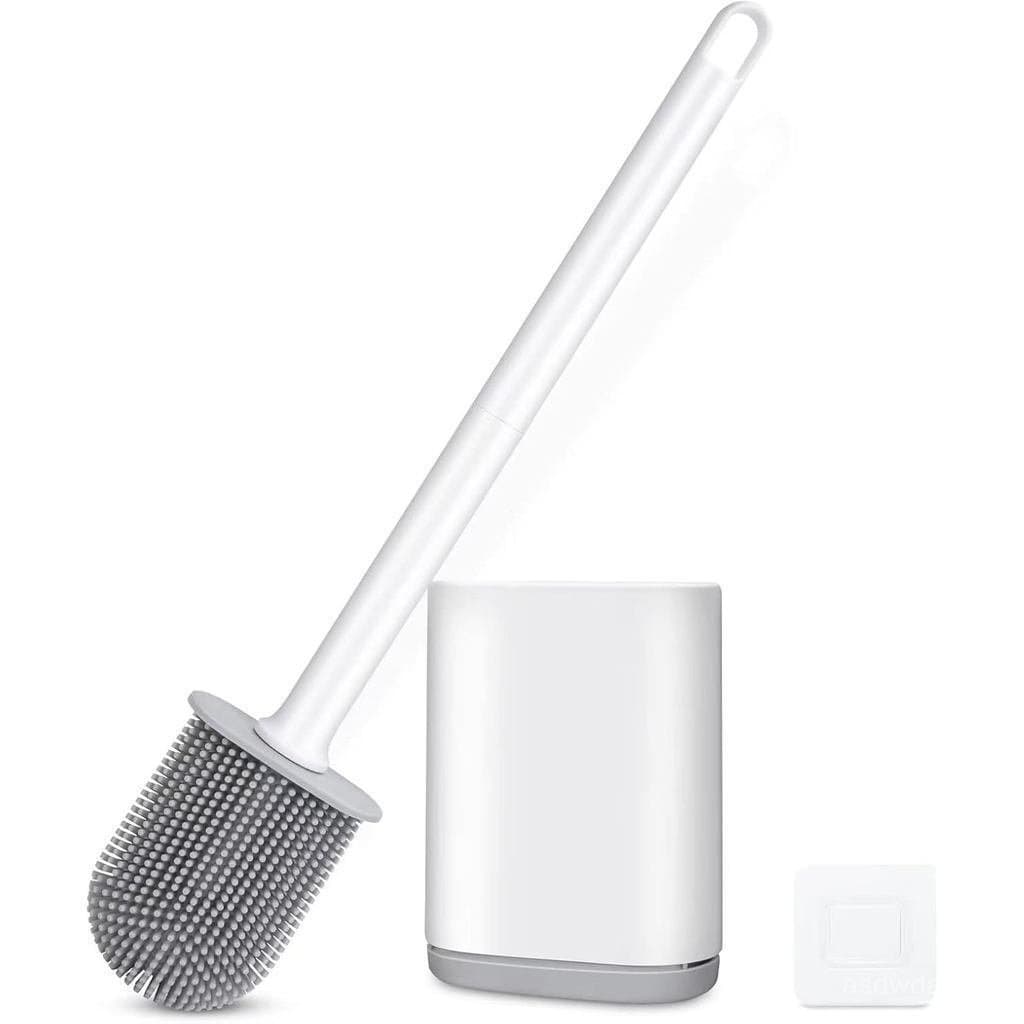 Suporte para Escova de Banheiro Flexível, Limpeza de Alta Eficiência, Escova de Banheiro Montada na Parede, Cerdas com C