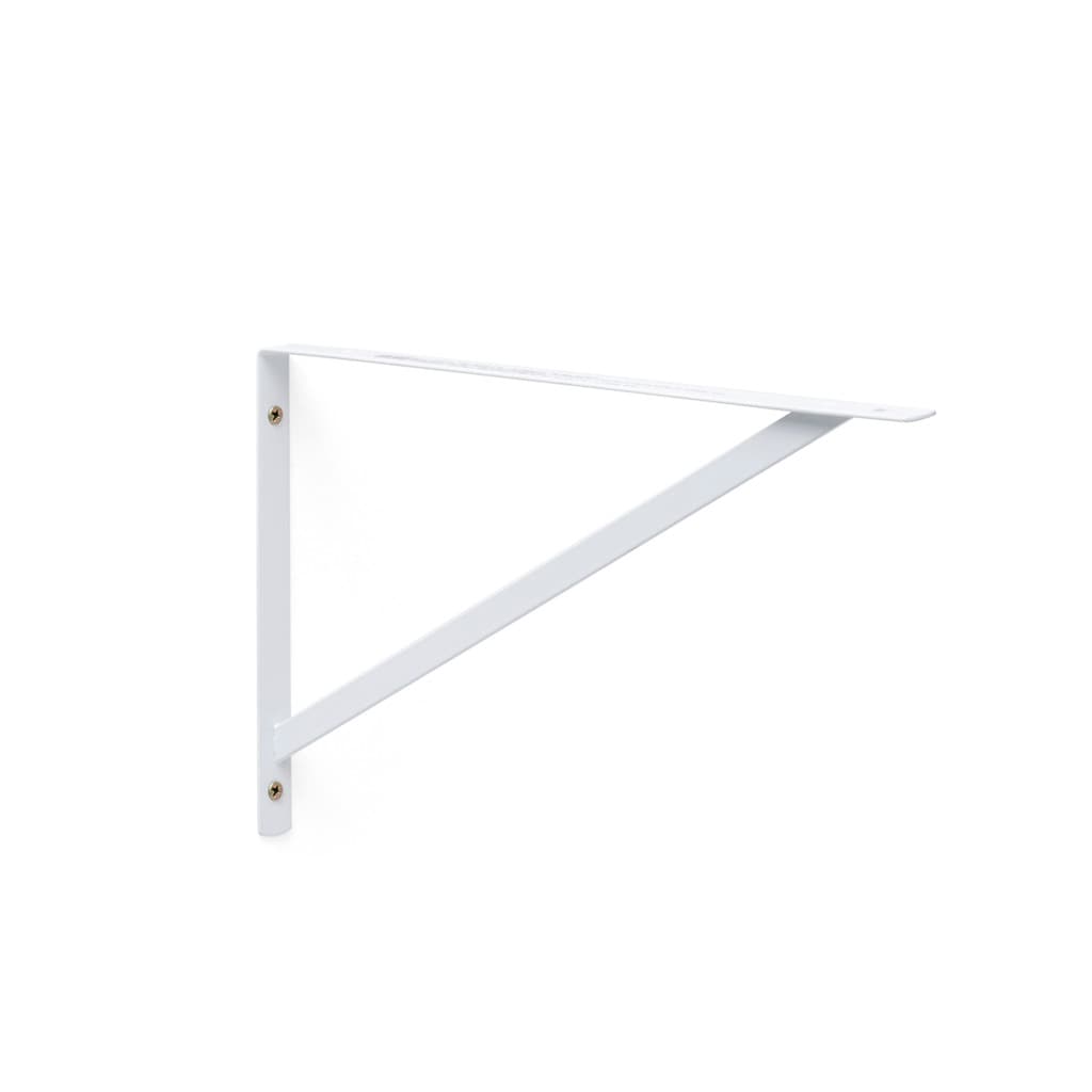 Kit 10X Suporte Para Prateleira Com Fixação 30 Cm Profundidade Branco