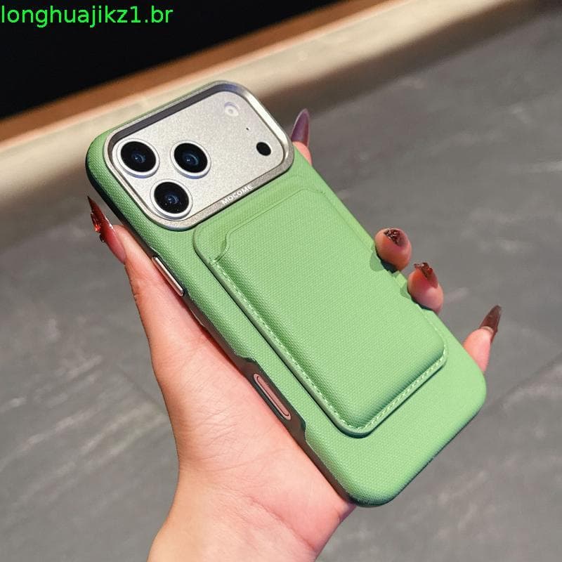 Capa Magnética Fina Removível WUJU Compatível Com IPhone 17 16 15 14 13 12 Pro Max , Slot Multifuncional , Proteção De C