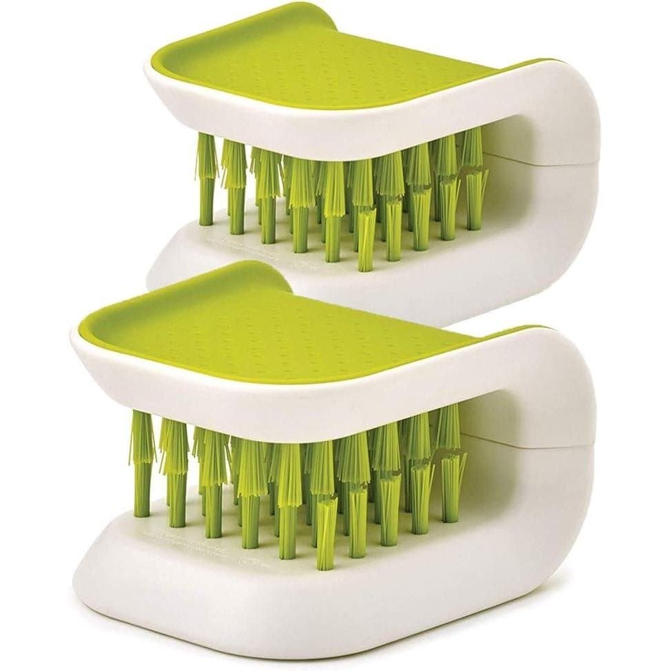 2 Peças Escova de Limpeza para Facas e Talheres Verde com Cerdas Antiderrapantes para Cozinha, da Lucky Shop1234 (Verde,