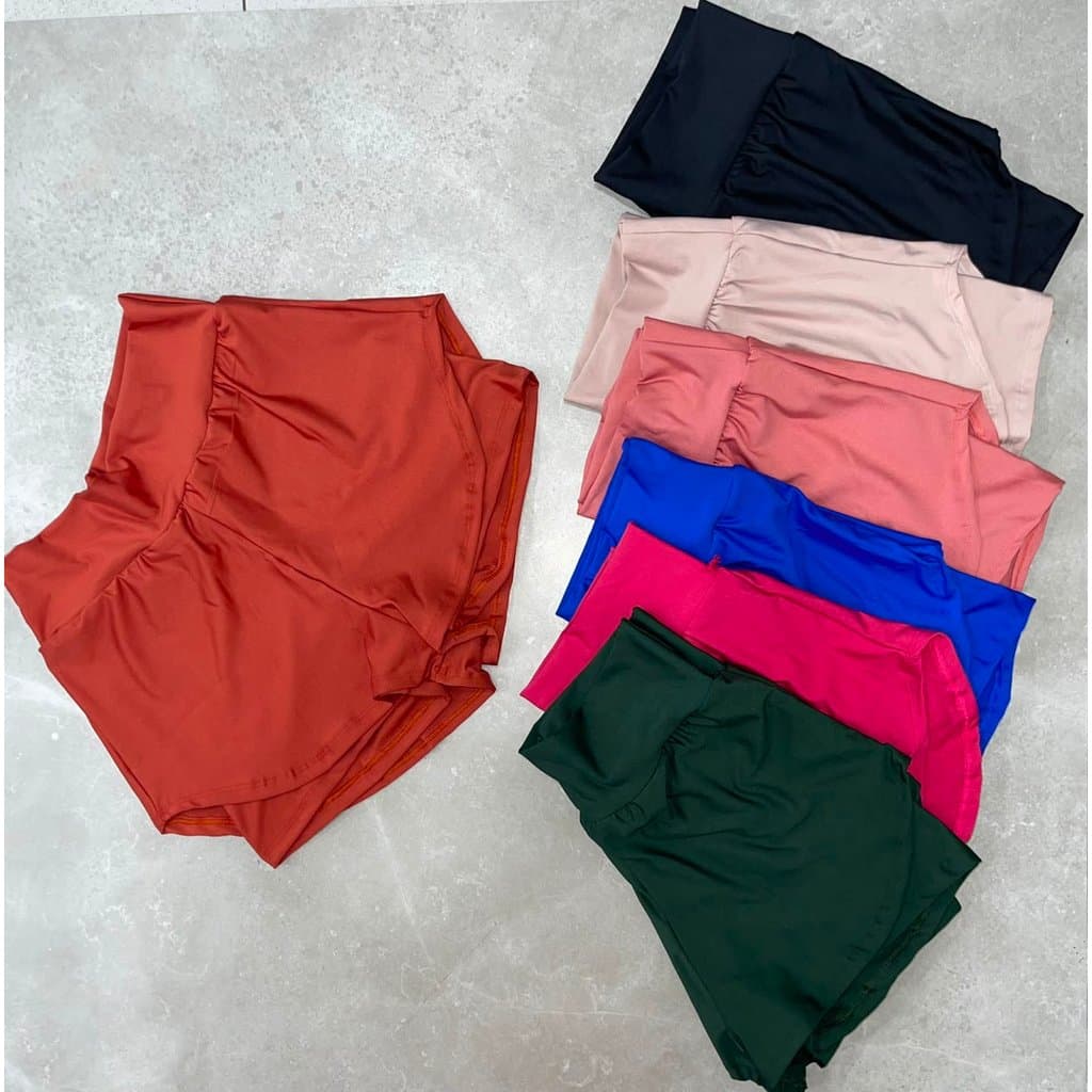 SHORT DUPLO CURTO POLIESTER 128  ACADEMIA TREINOS ATIVIDADE FISICA NO GERAL CORRIDA CAMINHADA