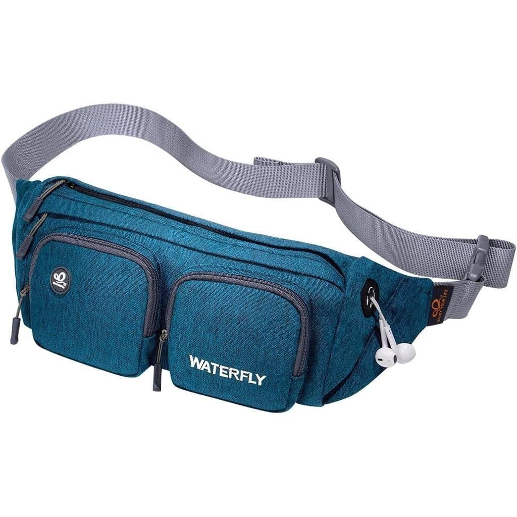 Bolsa de Cintura WATERFLY: Pochete de Viagem, Bolsa de Cintura, Bolsa Transversal de Tamanho Grande, Pochete com Cinto A