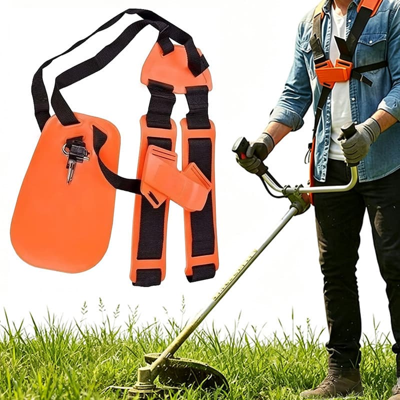 Cinto Duplo Alça Confortável Universal Suporte Ergonômico Para Roçadeiras De Trabalhos De Jardinagem