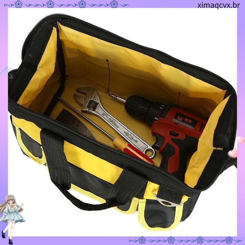 Kit de ferramentas eletricista carpintaria dedicado grande capacidade portátil reparação lona impermeável resistente ao