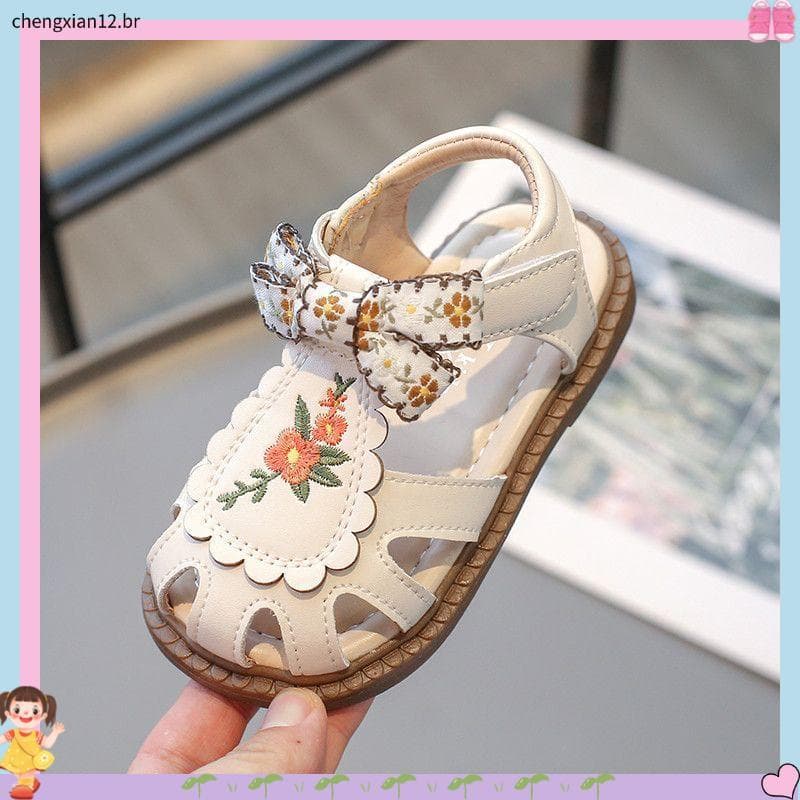 Meninas Baotou sandálias princesa sapatos 2026 verão novo estilo do bebê antiderrapante crianças sapatos femininos do be