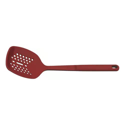 Escumadeira Tramontina Softta De Silicone Vermelha 32,4cm