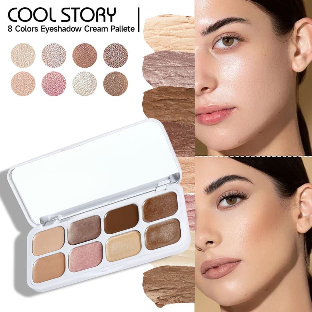 Paleta de contorno de 8 cores, serviço Natural, modelagem tridimensional, sombra facial, corretivo, maquiagem multifunci