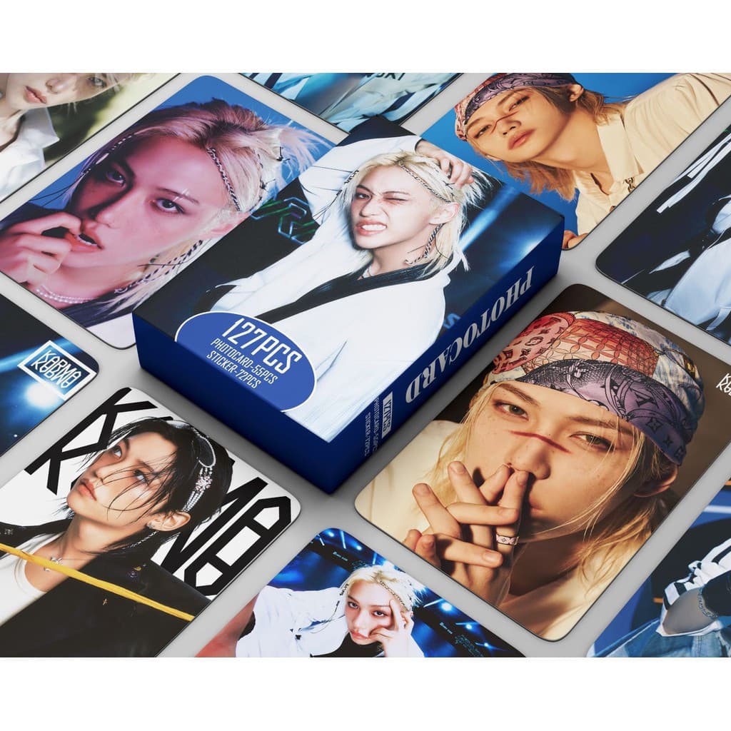 127 peças/caixa Photocards Stray Kids Solo FELIX KARMA KPOP LOMO Card J27T