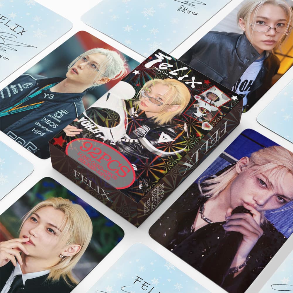 KPOP 92 peças/caixa STRAYKIDS SOLO FELIX Cartão Fotográfico LOMO Cartão de Coleção LPLZ