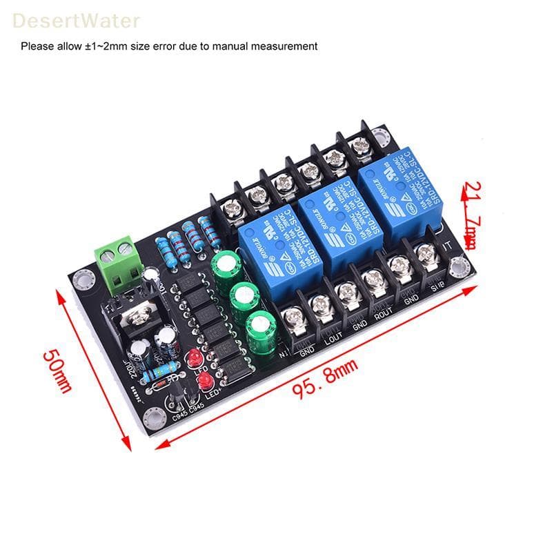 < DesertW > Placa De Proteção De Alto-Falante Amplificador Digital 300W Módulo De Relé De 2.1 Canais Novo