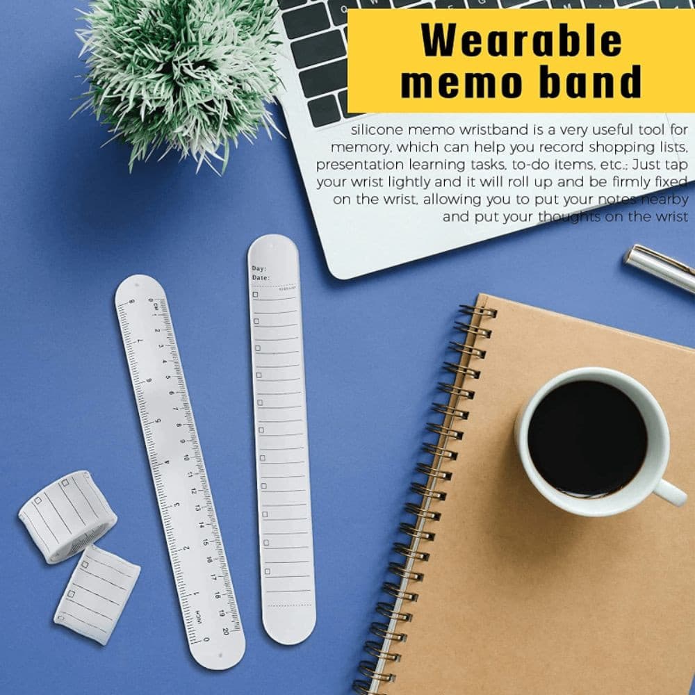 Bloco De Notas , Nota Do Planejador De Silicone Memorando , Medição Reutilizável Para Fazer Lista Tapa Pulseiras Estudan