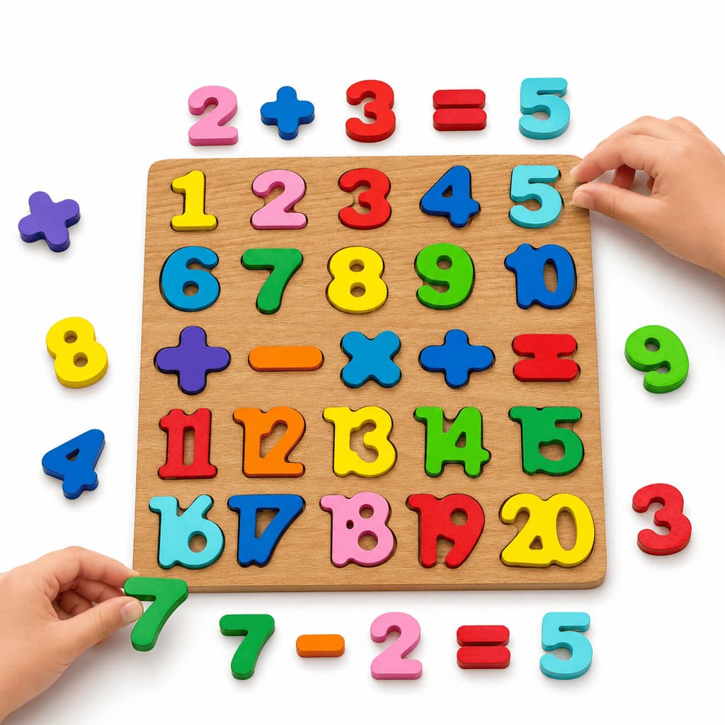 Aprendendo com Números de 1 a 20 e Sinais Brinquedo infantil