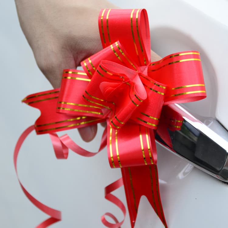 Fita de desenho de carro de casamento, presente de casamento, decoração, caixa de presente, embalagem, laço, desenho de
