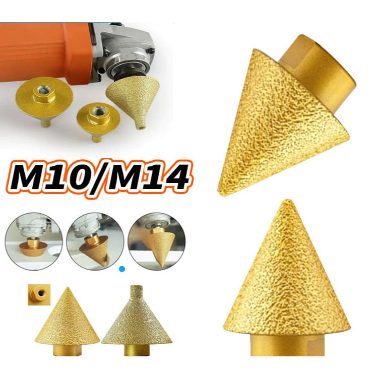 Brocas De Chanfro De Diamante M10/m14 Diâmetro 38mm Fresador