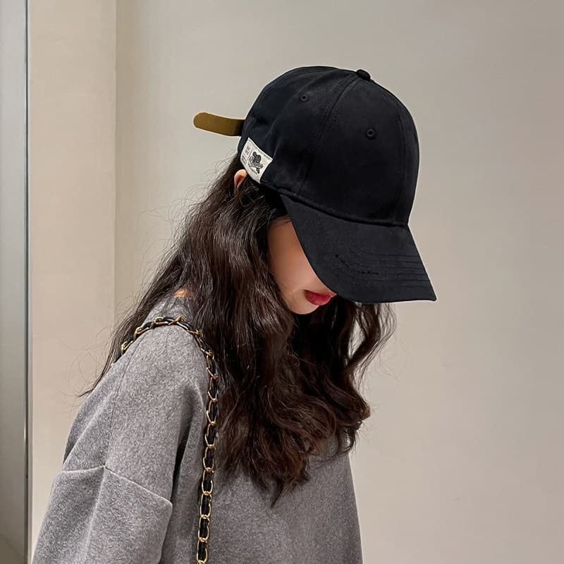Ins versão coreana na moda cor sólida japonês feminino estudante chapéu