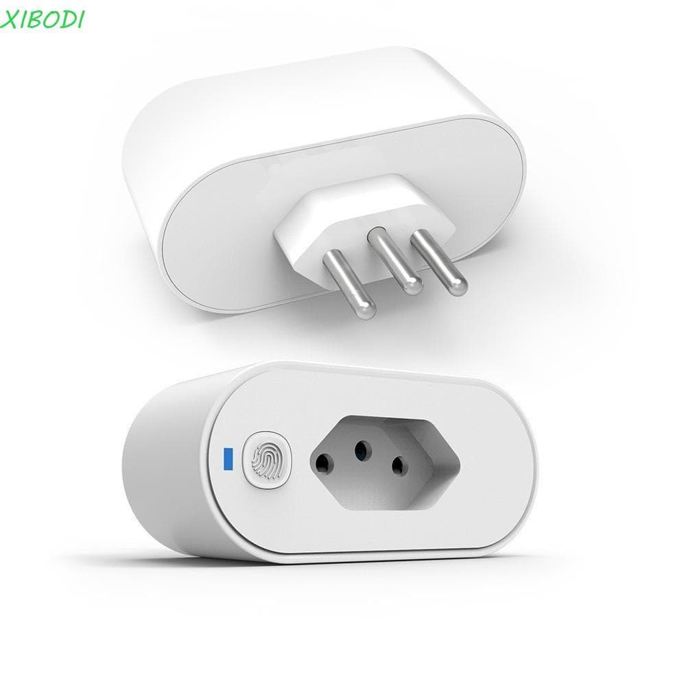 Adaptador De Tomada Inteligente XIBODI , Monitoramento De Energia Com Bloqueio Infantil Plugue Brasil , Conectividade Tu