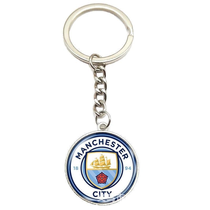 Chaveiro de Liga Metálica com Logotipo de Clube Europeu da Copa do Mundo, Pingente para Chave de Carro e Bolsa JLRV