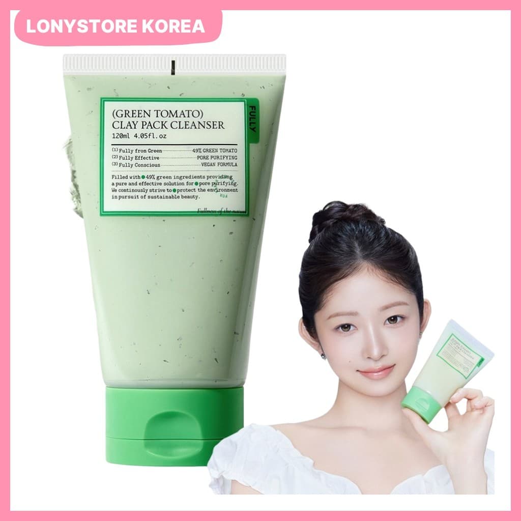 [Totalmente] Limpador De Argila De Tomate Verde , 120ml , 1 Unidade/Coreano/Limpeza Profunda Da LONYSTORE