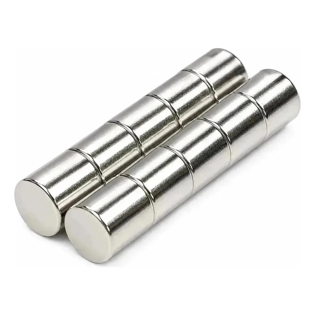 50 Ima Neodímio Super Imas Cilindro 14x14 Mm Suporta 7 Kg