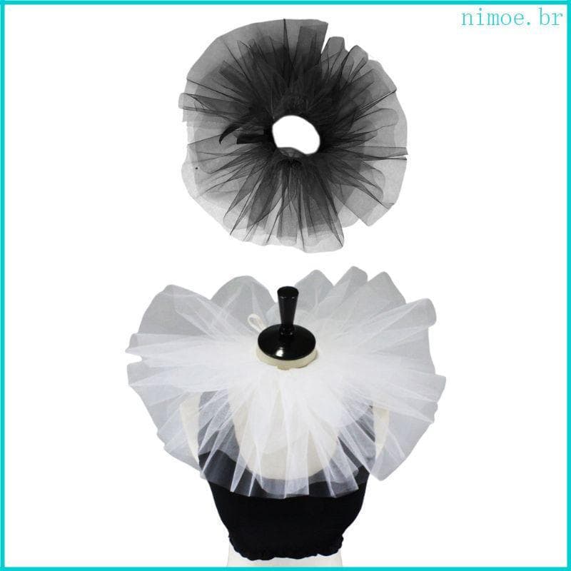 Women's Mesh Neck Ruff Tulle Ruffle Collar Renaissances Halloween Cosplay Choker