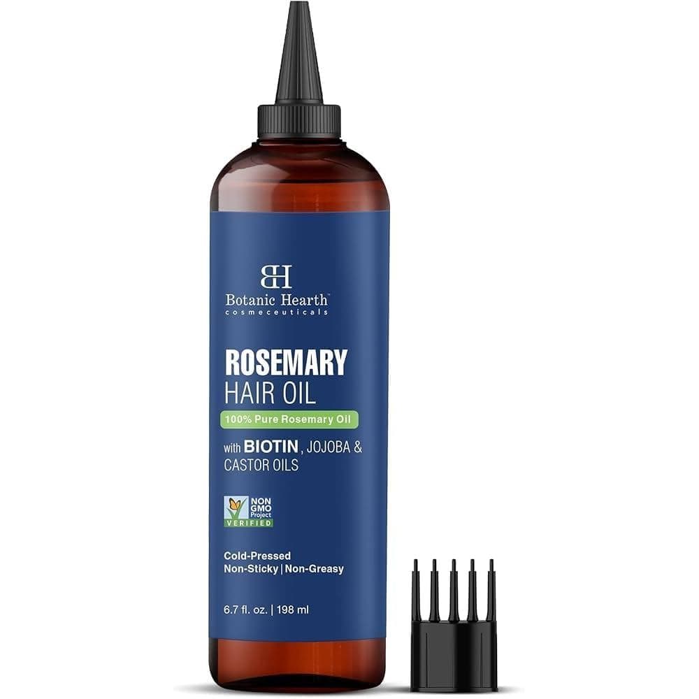Óleo Capilar Botanic Hearth para Crescimento Capilar |   Óleo de Alecrim para Crescimento Capilar com Biotina, Óleo de R