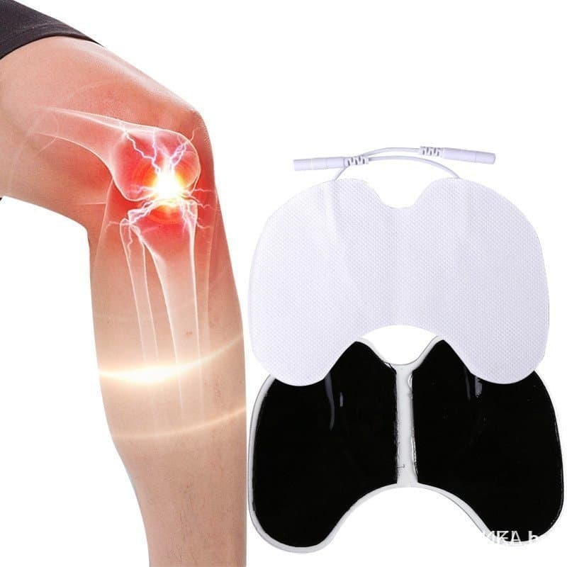 Eletrodo de silicone EMS de 13*9 cm, usado para nervos e músculos, adesivo para o pescoço, não tecido.