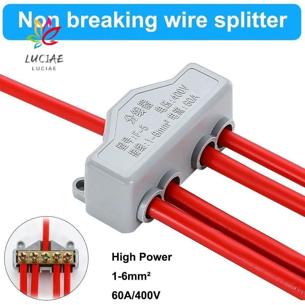 Bloco Terminal Rápido LUCIAE , Divisor De Alta Potência De Latão Condutor De Corrente Grande , Conector De Fiação