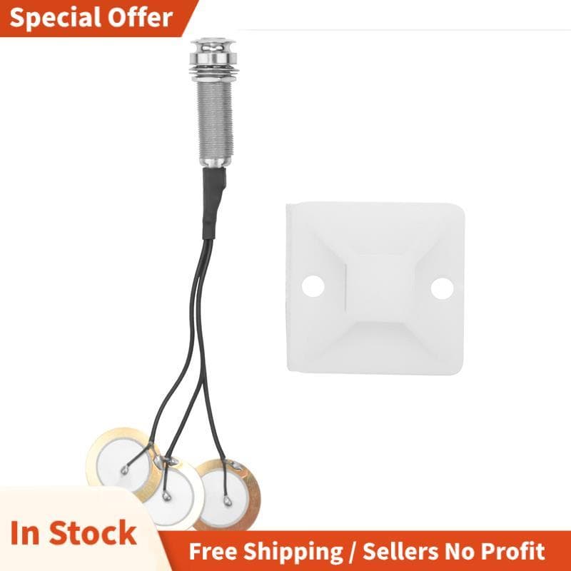 Captadores Transdutores De Microfone De Contato Piezo 3 Com Conector De Pino Final Para Kalimba