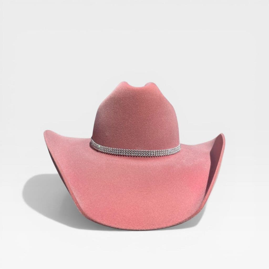 Chapéu Country Feminino Americano Rosa Bebe Com Stress Rodeio Estilo Boiadeira Ana Castela Sertanejo Festa
