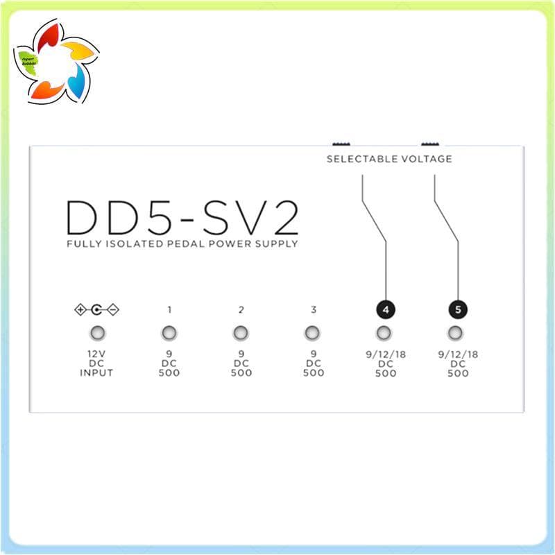 Pedal De Efeito DD5-SV2 Fonte De Alimentação Com Totalmente Isolado Efetor Digital De Alta Potência Plugue Ue