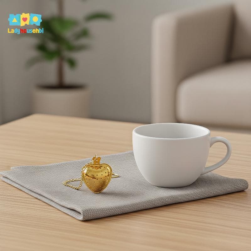 LAHG > Coador De Chá De Malha Fina Em Forma De Coração Infusor Reutilizável De Aço Inoxidável Para Viagens Piquenique Fi